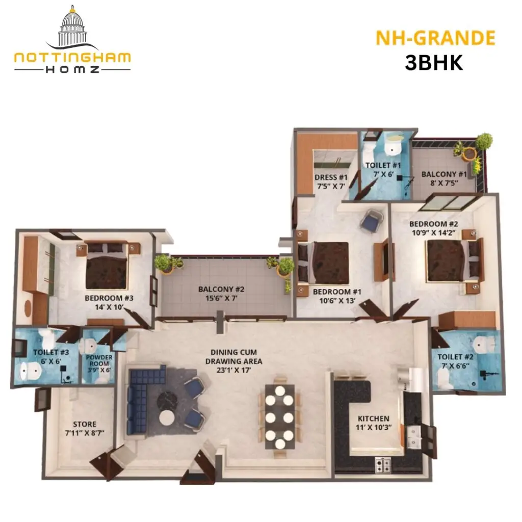 FLOOR PLAN nottingham homz